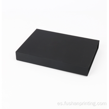 Caja de papel de lujo negro ecológico